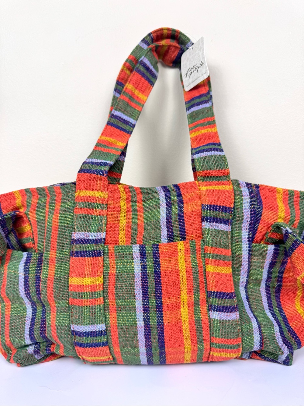 Free People Baby Oksana Tote in Orange Mix - Picture 6 of 13